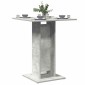 vidaXL Τραπέζι Bistro Γκρι Σκυροδέματος 60 x 60 x 75 εκ. Μοριοσανίδα