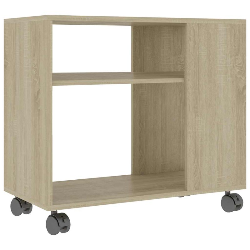 vidaXL Τραπέζι Βοηθητικό Sonoma Δρυς 70x35x60,5 εκ. Επεξεργασμένο Ξύλο