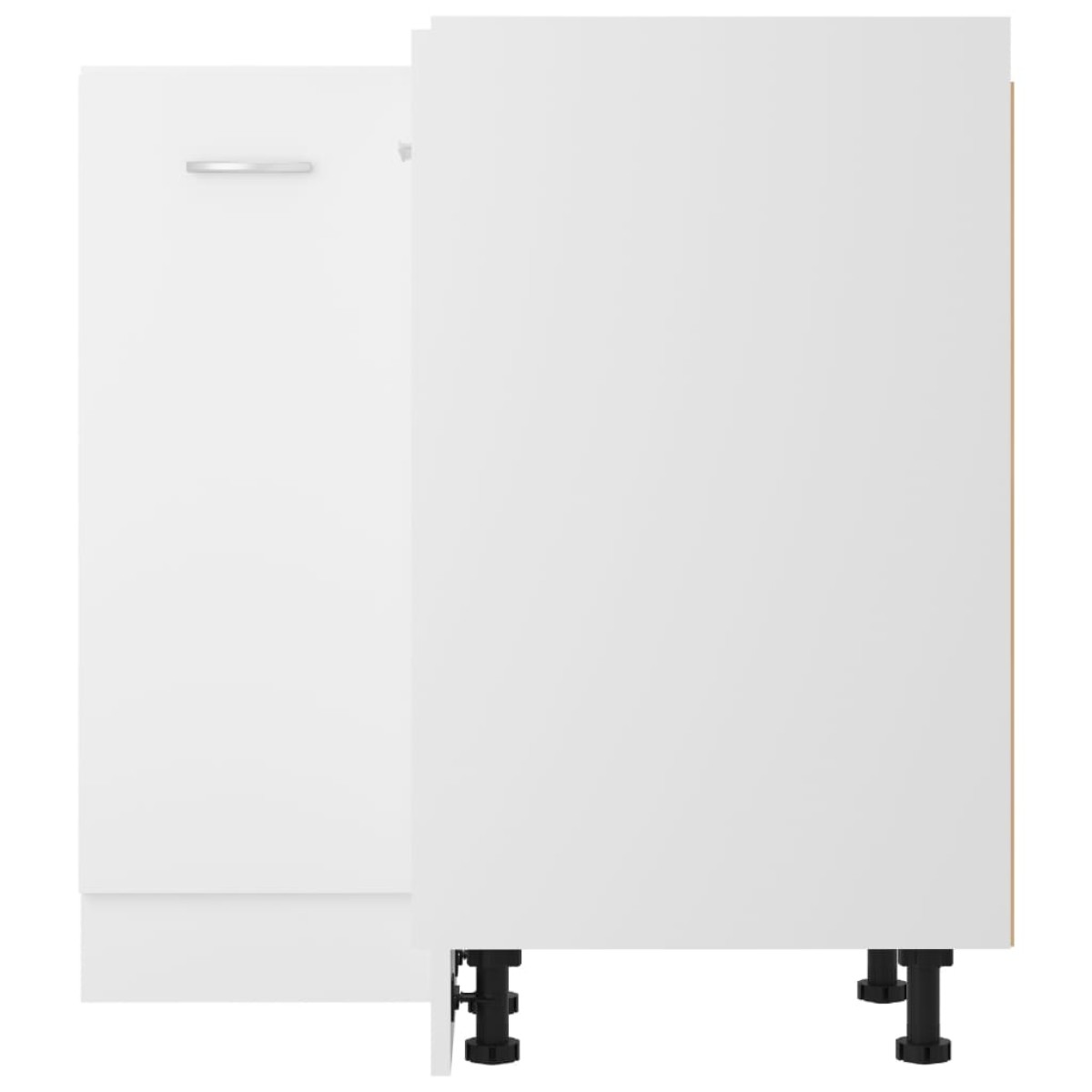 vidaXL Ντουλάπι Δαπέδου Γωνιακό Λευκό 75,5x75,5x80,5 εκ. Μοριοσανίδα