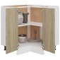 vidaXL Ντουλάπι Δαπέδου Γωνιακό Sonoma Δρυς 75,5x75,5x80,5 εκ.