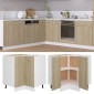 vidaXL Ντουλάπι Δαπέδου Γωνιακό Sonoma Δρυς 75,5x75,5x80,5 εκ.