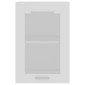 vidaXL Ντουλάπι Κρεμαστό με Τζάμι Λευκό 40x31x60 εκ. Μοριοσανίδα