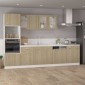 vidaXL Ντουλάπι Κρεμαστό με Τζάμι Sonoma Δρυς 40x31x60 εκ. Μοριοσανίδα
