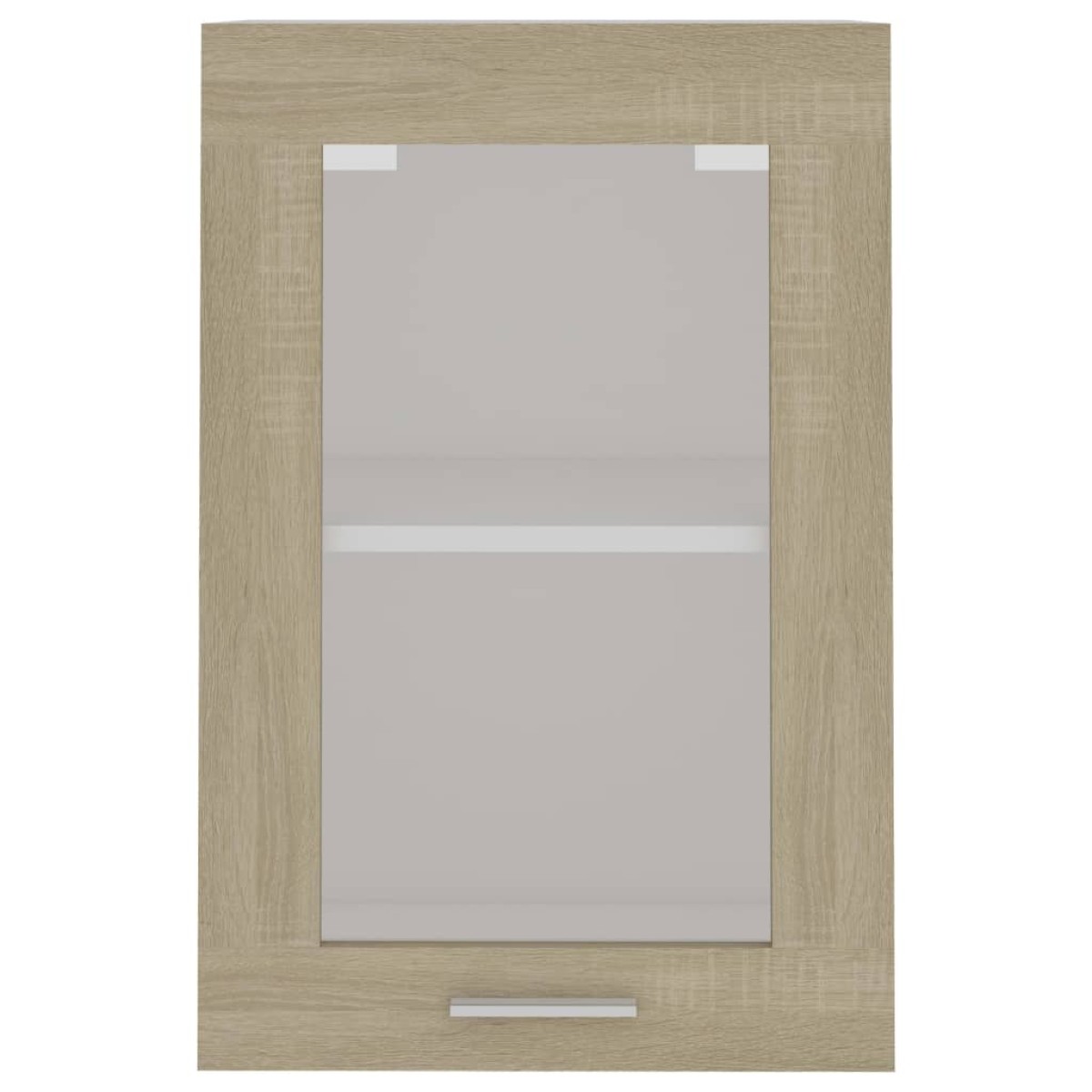 vidaXL Ντουλάπι Κρεμαστό με Τζάμι Sonoma Δρυς 40x31x60 εκ. Μοριοσανίδα