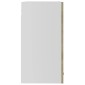 vidaXL Ντουλάπι Κρεμαστό με Τζάμι Sonoma Δρυς 60x31x60 εκ. Μοριοσανίδα