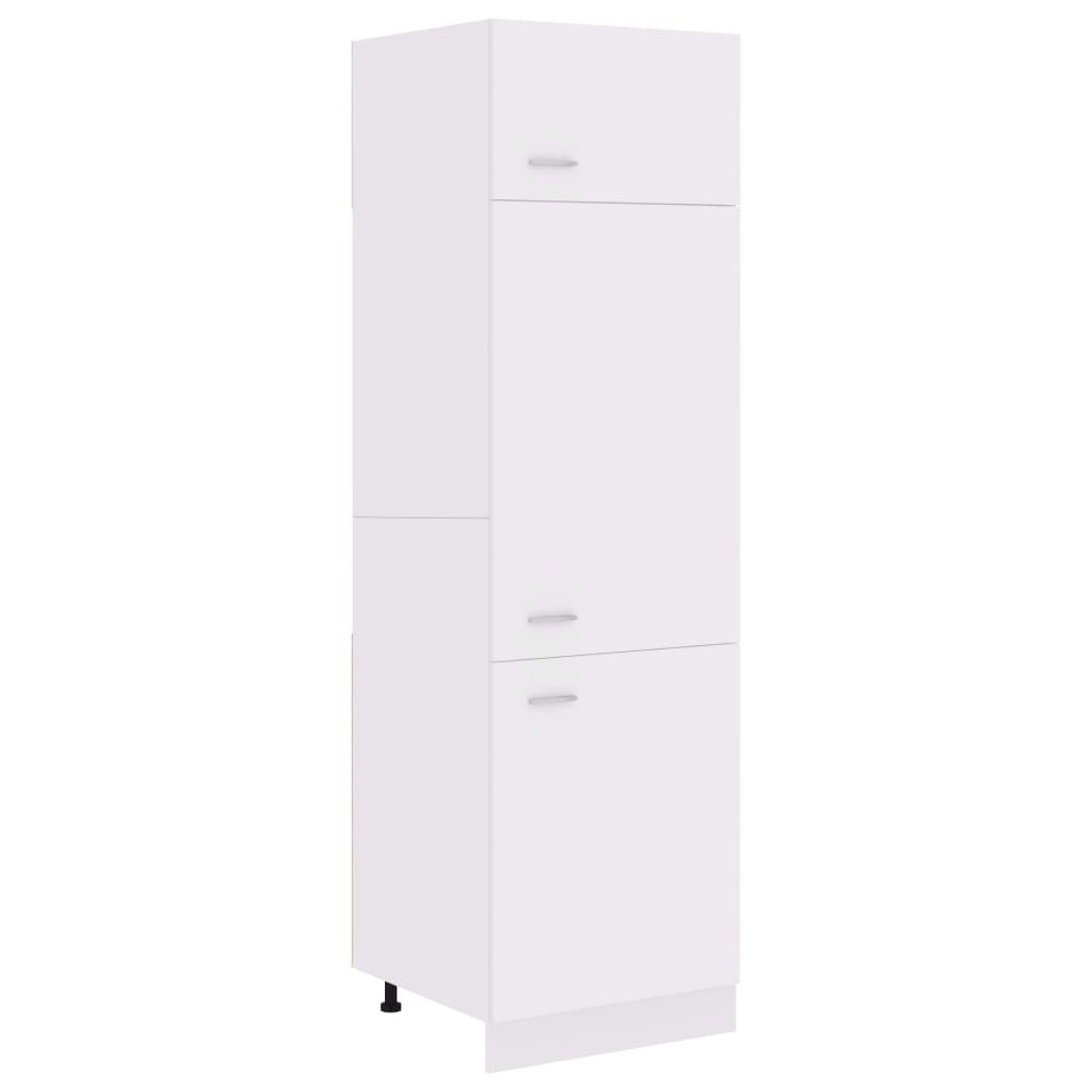 vidaXL Ντουλάπι Ψυγείου Λευκό 60x57x207 εκ. από Μοριοσανίδα