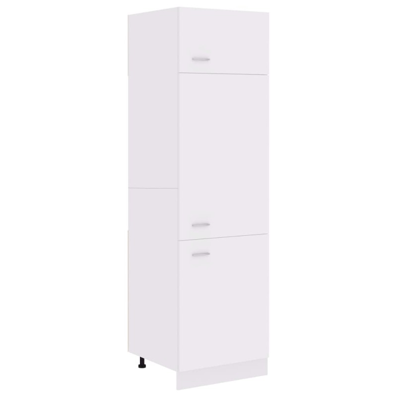 vidaXL Ντουλάπι Ψυγείου "Lyon" Λευκό 60x57x207 εκ. από Τεχνητό Ξύλο