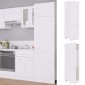 vidaXL Ντουλάπι Ψυγείου Λευκό 60x57x207 εκ. από Μοριοσανίδα