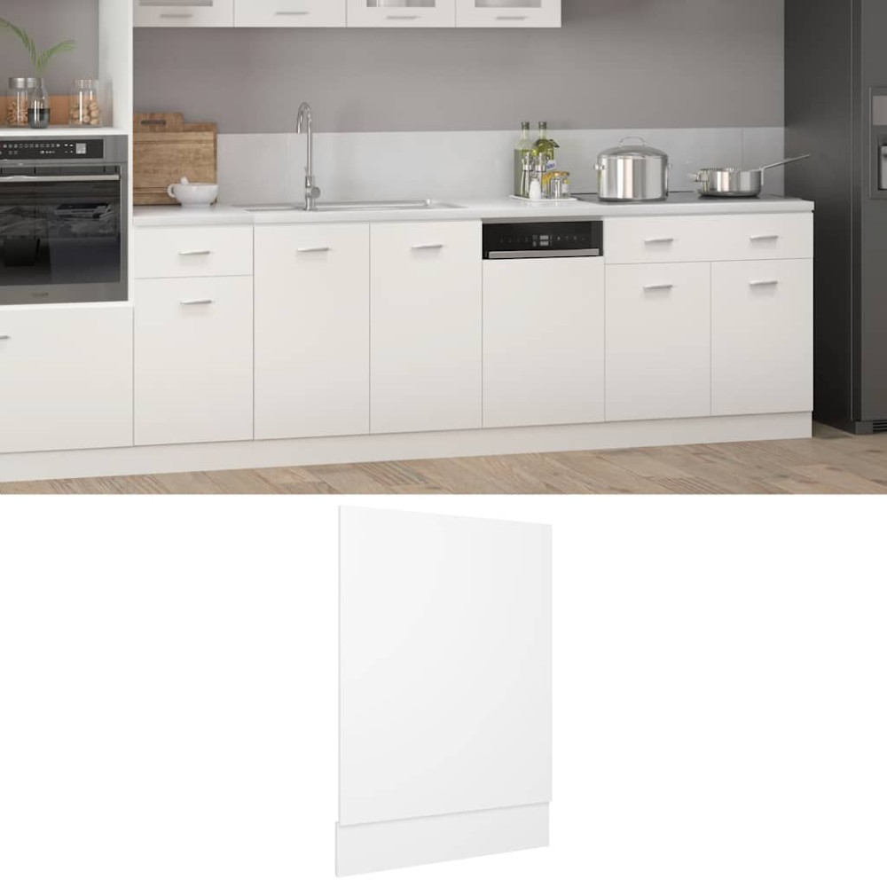 vidaXL Πλαίσιο Πλυντηρίου Πιάτων "Lyon" Λευκό 45x3x67 εκ. από Τεχνητό Ξύλο