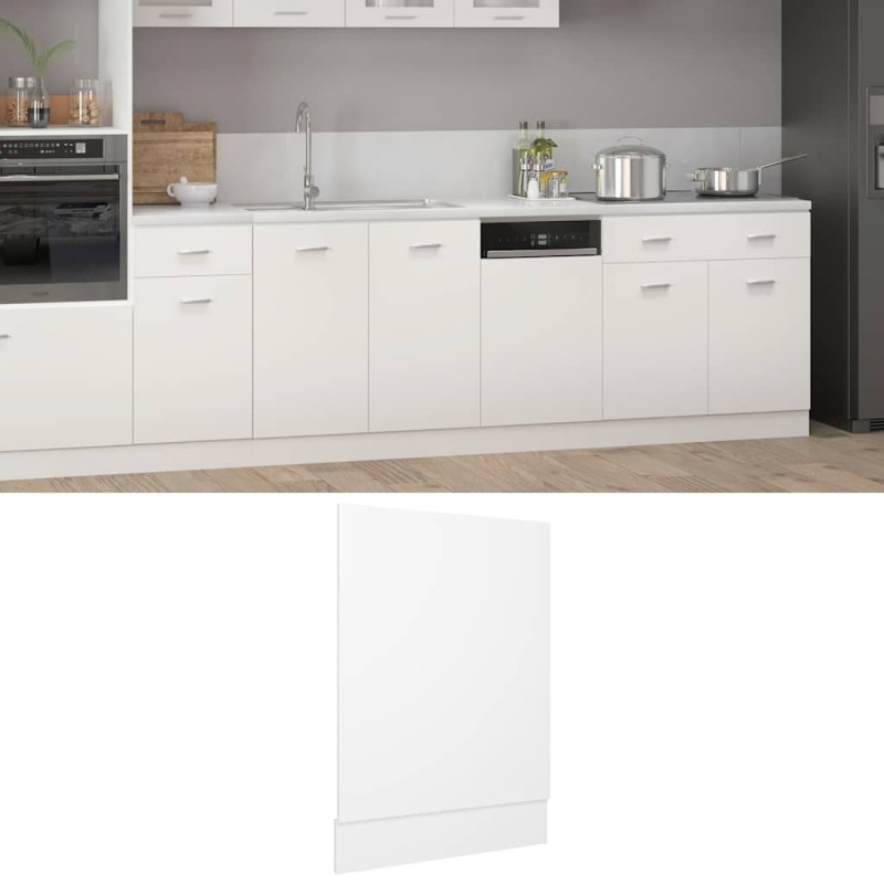 vidaXL Πλαίσιο Πλυντηρίου Πιάτων "Lyon" Λευκό 45x3x67 εκ. από Τεχνητό Ξύλο