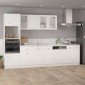 vidaXL Πρόσοψη Πλυντηρίου Πιάτων Λευκή 59,5 x 3 x 67 εκ. Μοριοσανίδα