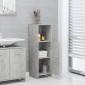 vidaXL Στήλη Μπάνιου Γκρι του Σκυροδέματος 30x30x95 εκ. Μοριοσανίδα