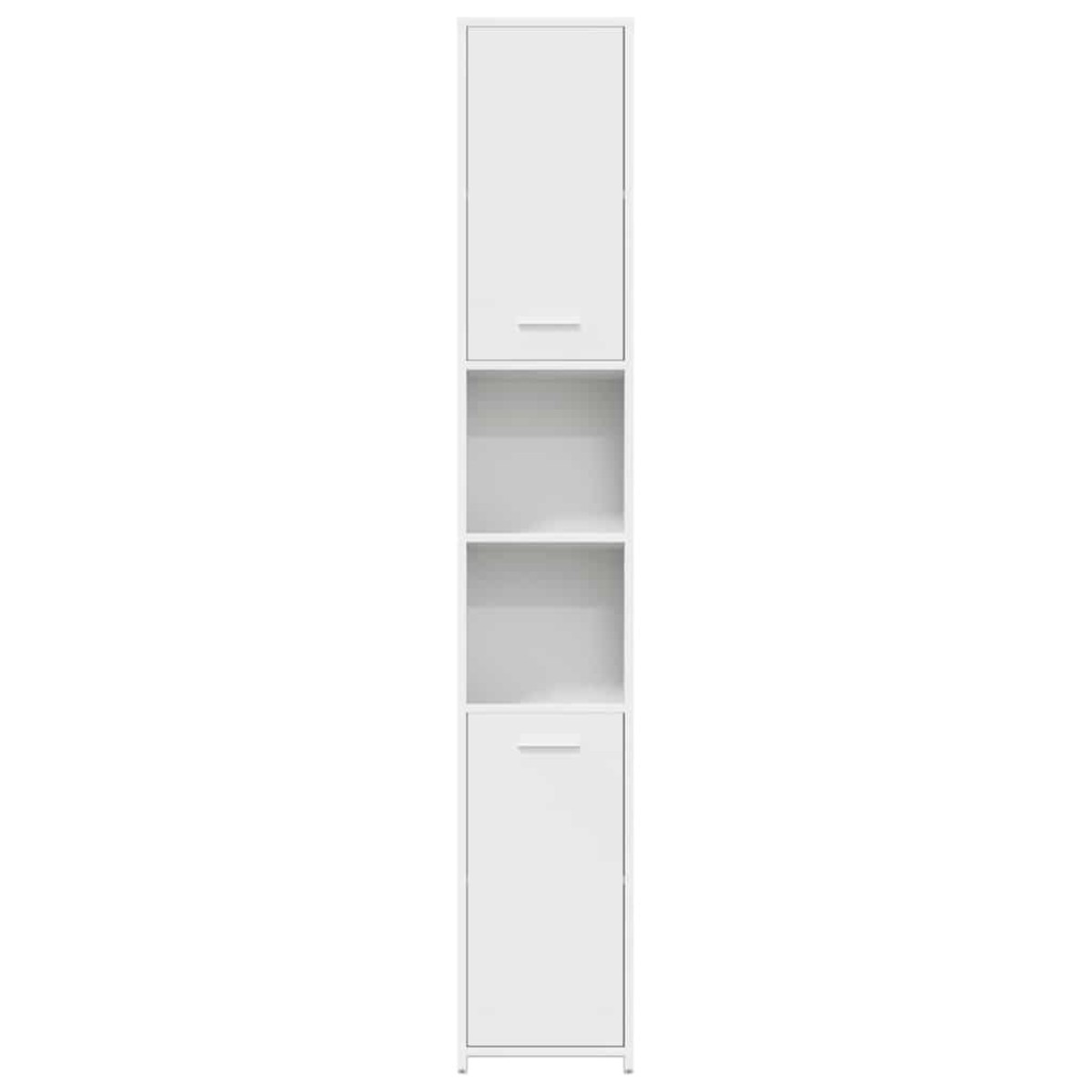 vidaXL Στήλη Μπάνιου Λευκή 30 x 30 x 183,5 εκ. από Μοριοσανίδα