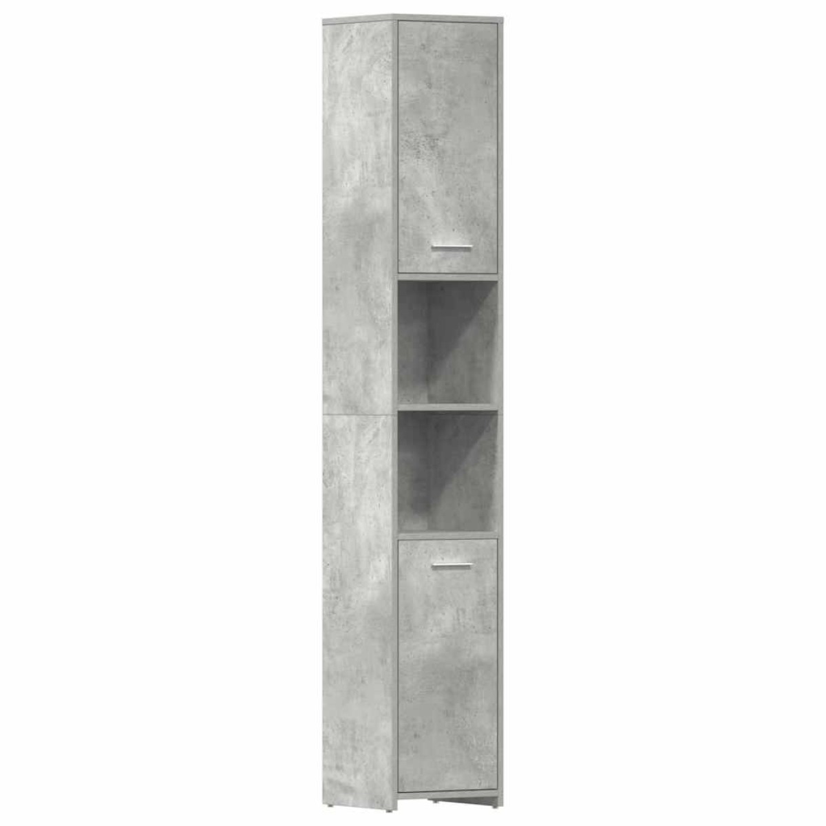 vidaXL Στήλη Μπάνιου Γκρι του Σκυροδέματος 30x30x183,5 εκ. Μοριοσανίδα