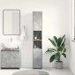 vidaXL Στήλη Μπάνιου Γκρι του Σκυροδέματος 30x30x183,5 εκ. Μοριοσανίδα