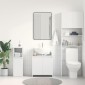 vidaXL Ντουλάπι Νιπτήρα Λευκό 60 x 33 x 61 εκ. από Μοριοσανίδα
