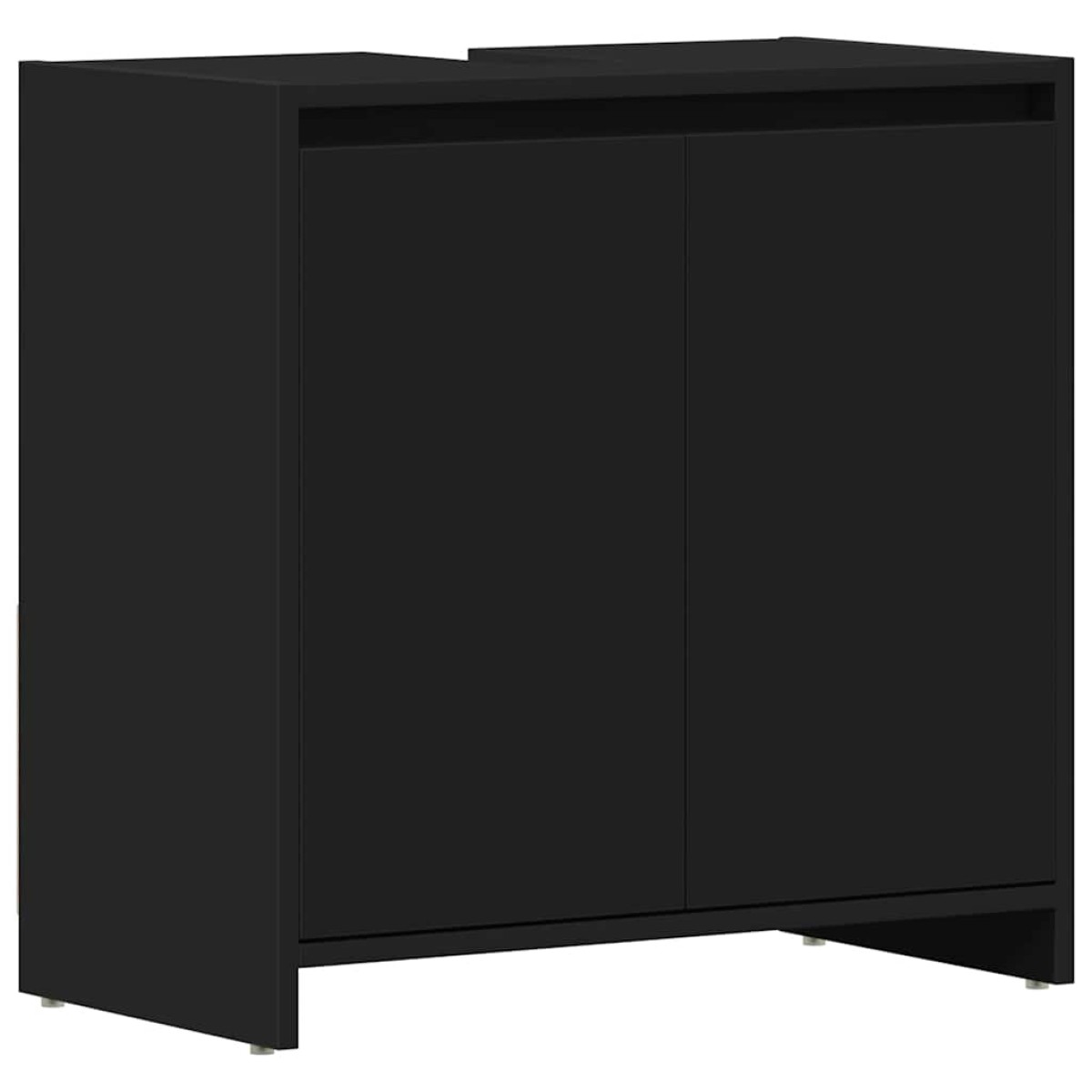 vidaXL Ντουλάπι Νιπτήρα Μαύρο 60 x 33 x 61 εκ. από Μοριοσανίδα