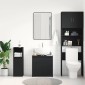 vidaXL Ντουλάπι Νιπτήρα Μαύρο 60 x 33 x 61 εκ. από Μοριοσανίδα