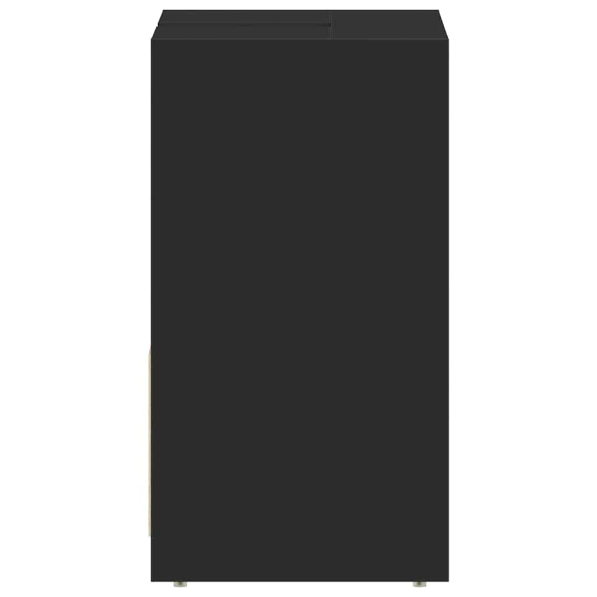 vidaXL Ντουλάπι Νιπτήρα Μαύρο 60 x 33 x 61 εκ. από Μοριοσανίδα
