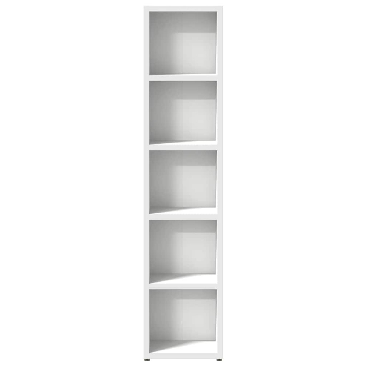 vidaXL Έπιπλα για CD 2 τεμ. Λευκά 21x16x93,5 εκ. από Μοριοσανίδα