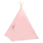 vidaXL Σκηνή Teepee Παιδική Ροζ 120x120x150 εκ. Peach Skin με Σάκο