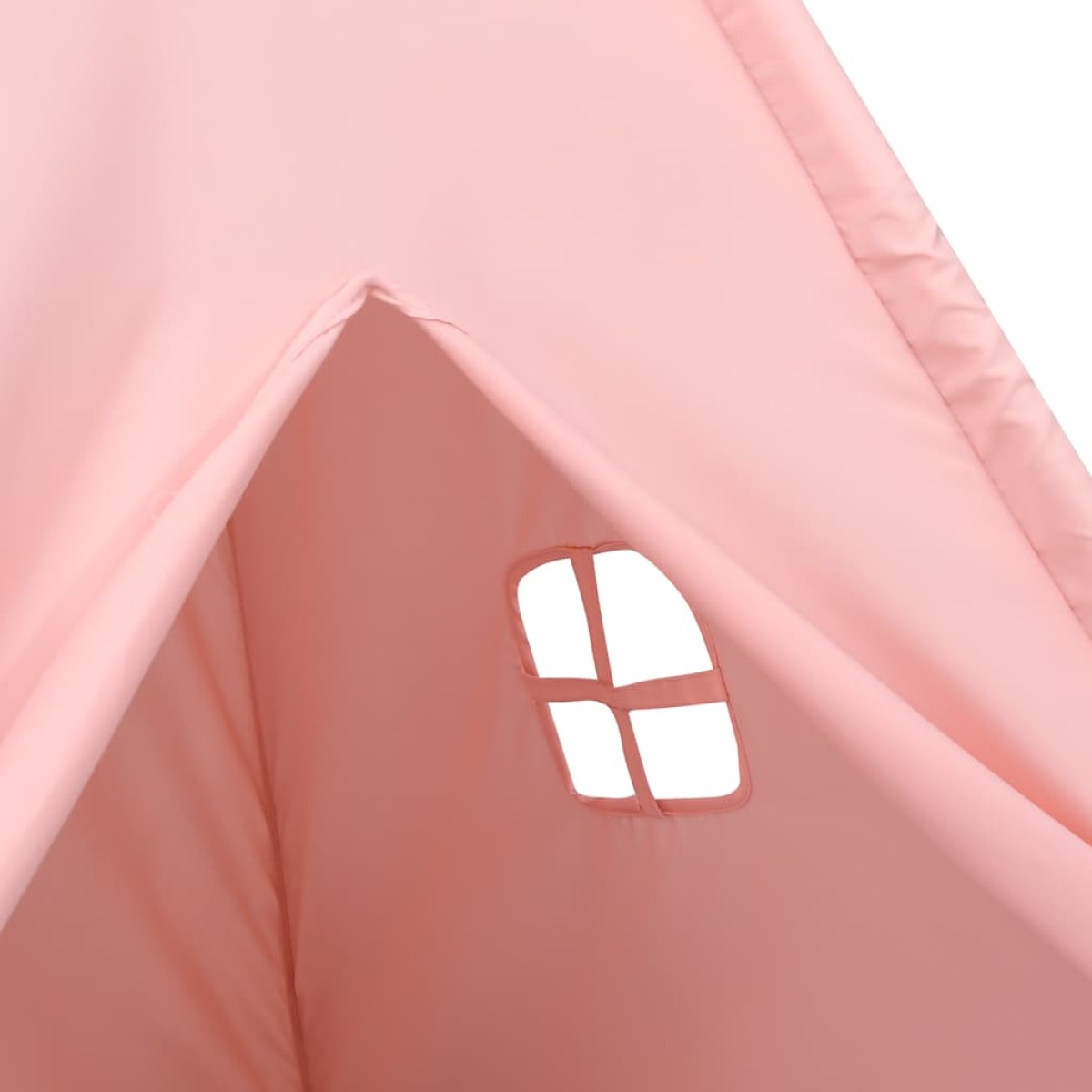 vidaXL Σκηνή Teepee Παιδική Ροζ 120x120x150 εκ. Peach Skin με Σάκο