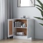 vidaXL Βιβλιοθήκη Λευκή 82,5 x 30,5 x 80 εκ. Μοριοσανίδα