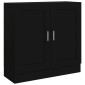 vidaXL Βιβλιοθήκη Μαύρη 82,5 x 30,5 x 80 εκ. Μοριοσανίδα