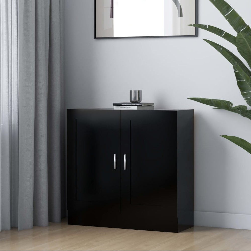 vidaXL Βιβλιοθήκη Μαύρη 82,5 x 30,5 x 80 εκ. Επεξ. Ξύλο