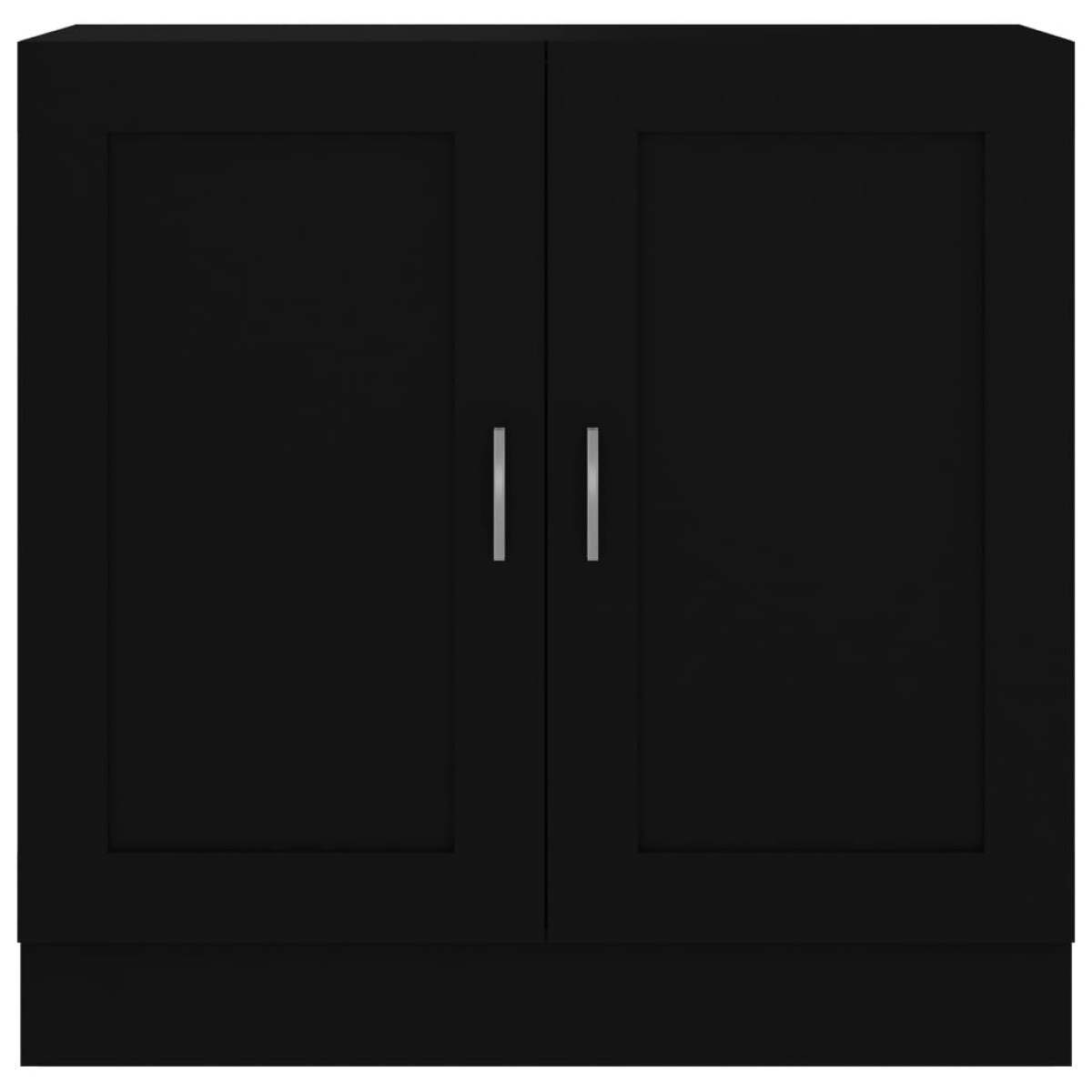 vidaXL Βιβλιοθήκη Μαύρη 82,5 x 30,5 x 80 εκ. Μοριοσανίδα