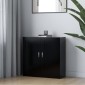 vidaXL Βιβλιοθήκη Μαύρη 82,5 x 30,5 x 80 εκ. Μοριοσανίδα