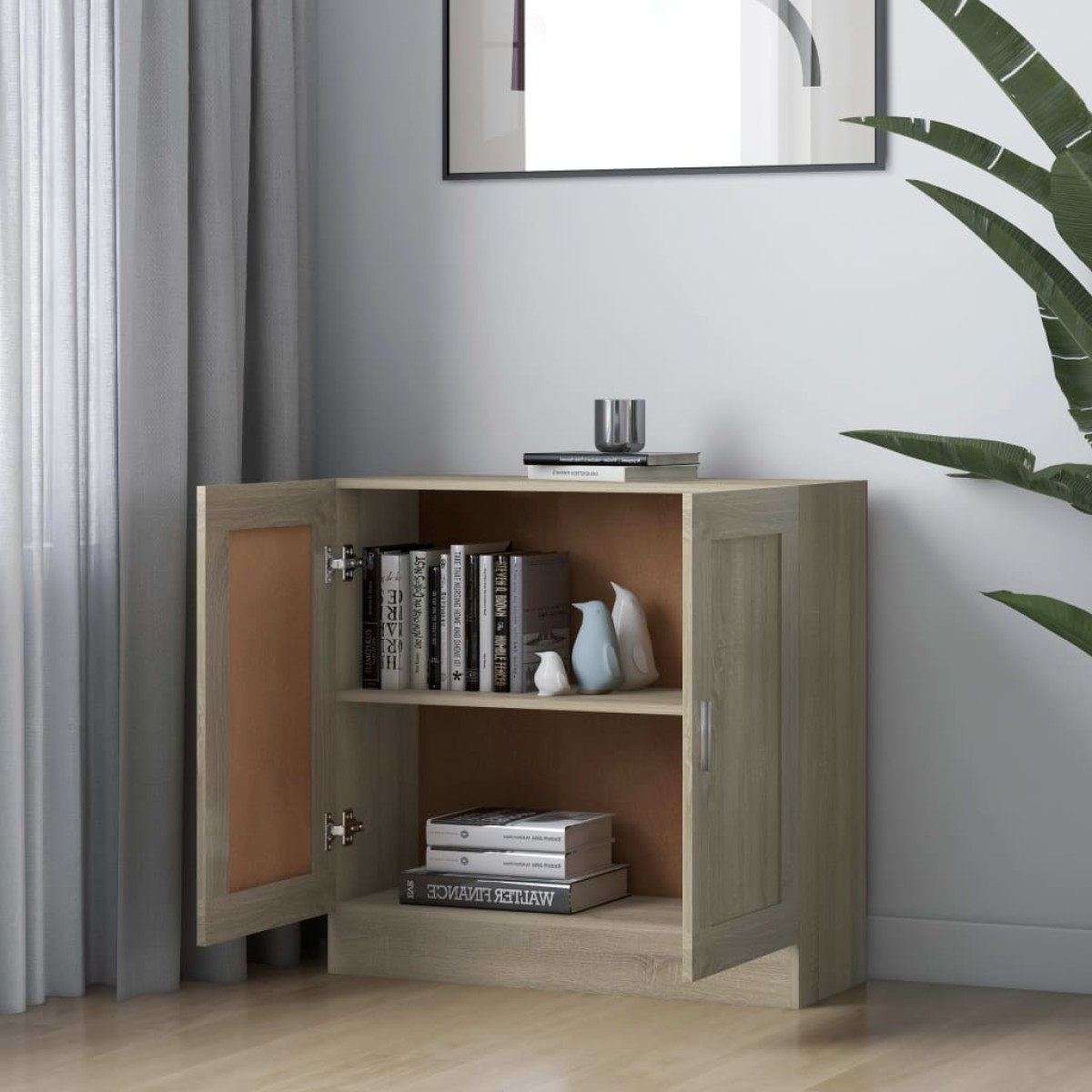 vidaXL Βιβλιοθήκη Χρώμα Sonoma Δρυς 82,5 x 30,5 x 80 εκ. Μοριοσανίδα