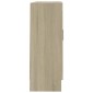 vidaXL Βιβλιοθήκη Χρώμα Sonoma Δρυς 82,5 x 30,5 x 80 εκ. Μοριοσανίδα