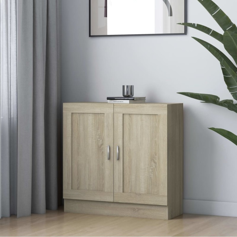 vidaXL Βιβλιοθήκη Χρώμα Sonoma Δρυς 82,5 x 30,5 x 80 εκ. Επεξ. Ξύλο