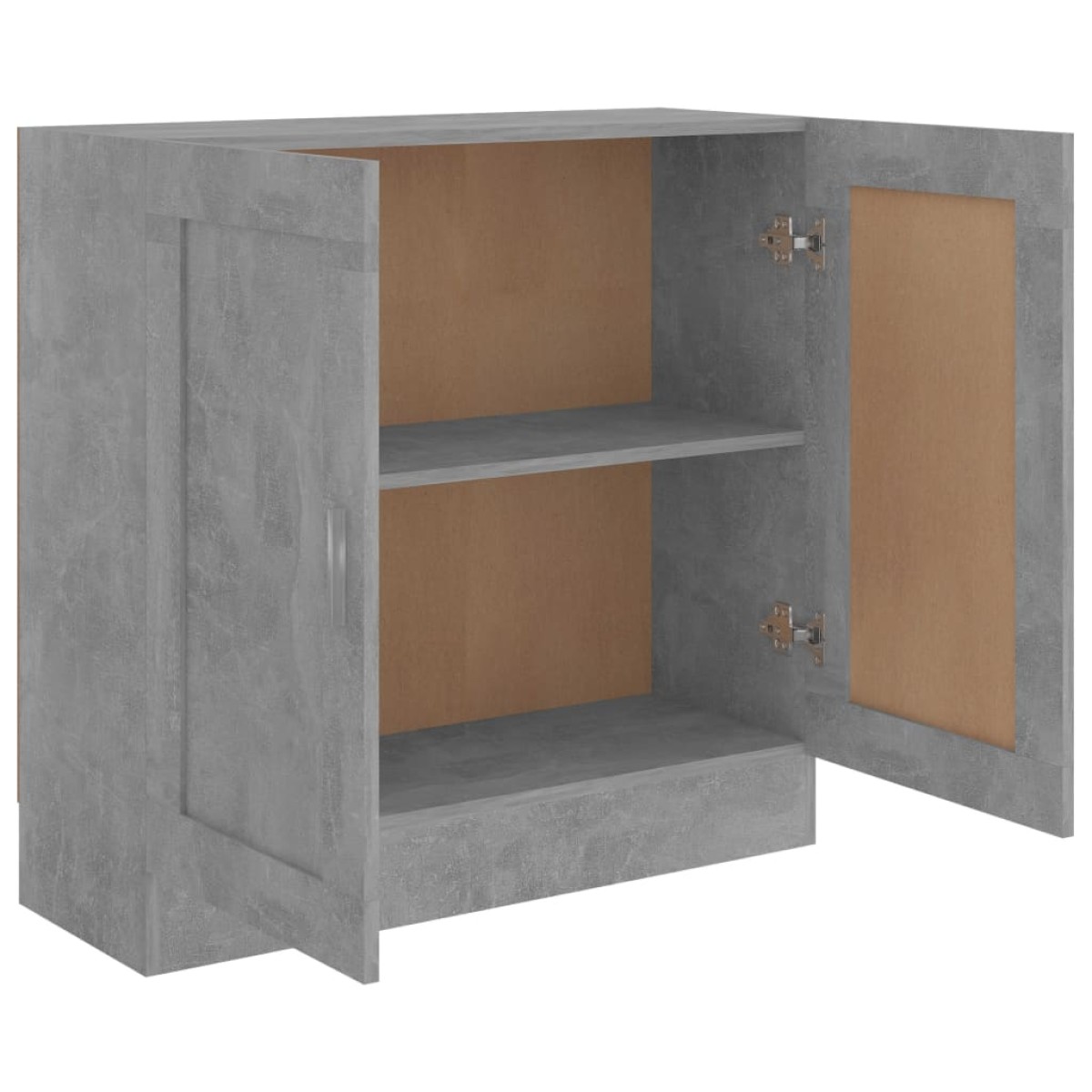 vidaXL Βιβλιοθήκη Γκρι του Σκυροδέματος 82,5x30,5x80 εκ. Μοριοσανίδα