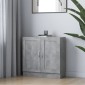 vidaXL Βιβλιοθήκη Γκρι του Σκυροδέματος 82,5x30,5x80 εκ. Μοριοσανίδα