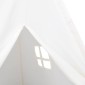 vidaXL Σκηνή Teepee Παιδική Λευκή 120x120x150 εκ. Peach Skin με Σάκο