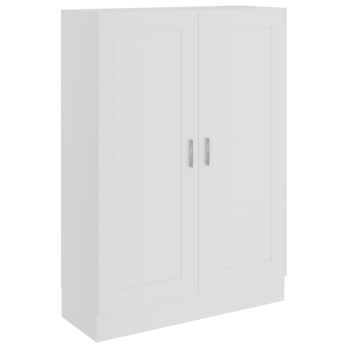 vidaXL Βιβλιοθήκη Λευκή 82,5 x 30,5 x 115 εκ. Μοριοσανίδα