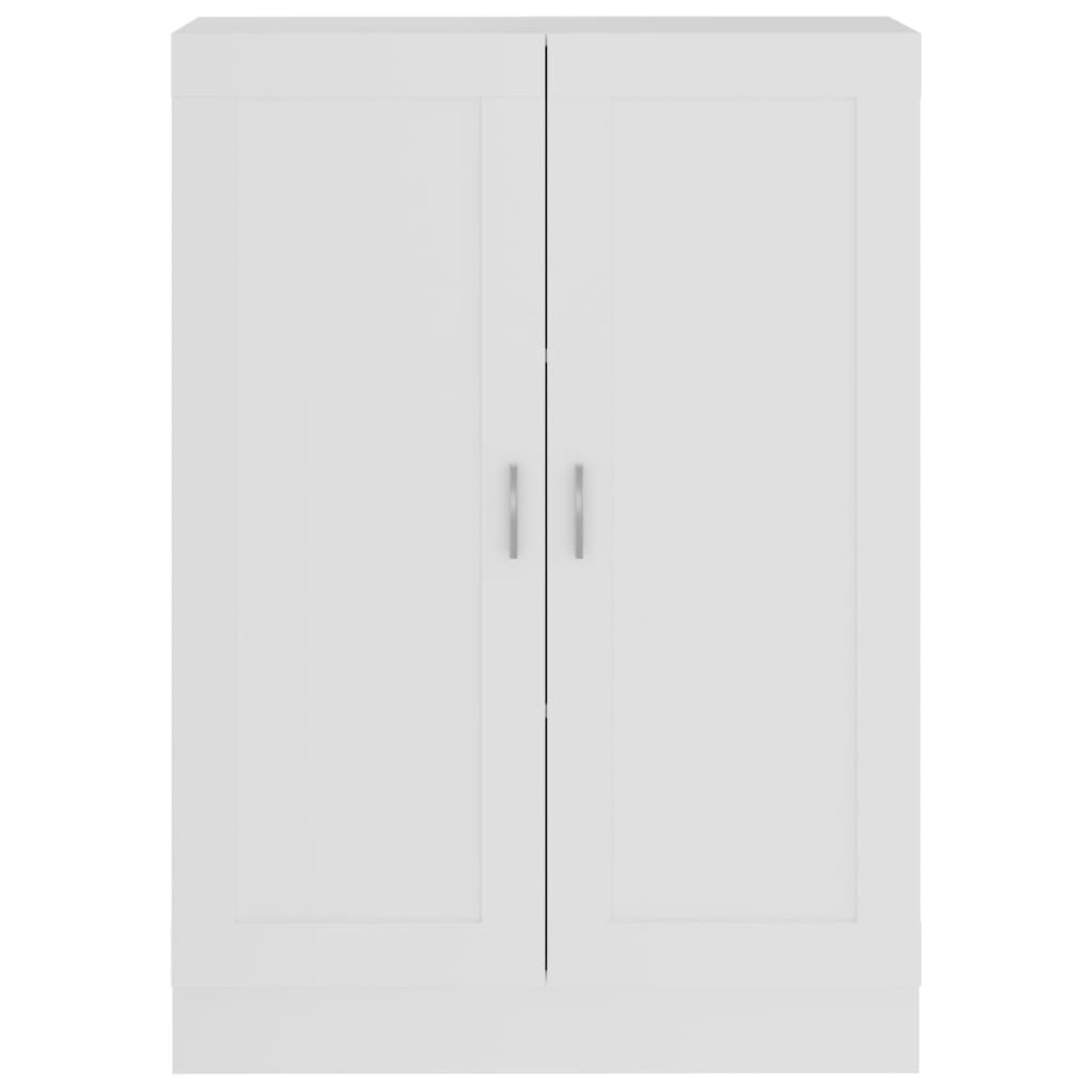 vidaXL Βιβλιοθήκη Λευκή 82,5 x 30,5 x 115 εκ. Μοριοσανίδα