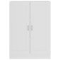 vidaXL Βιβλιοθήκη Λευκή 82,5 x 30,5 x 115 εκ. Μοριοσανίδα