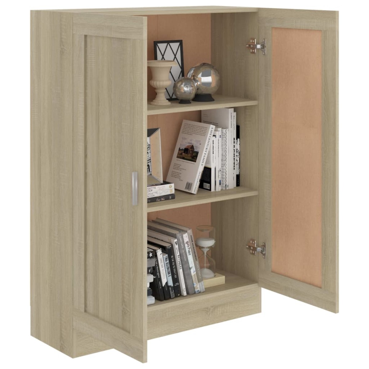 vidaXL Βιβλιοθήκη Χρώμα Sonoma Δρυς 82,5 x 30,5 x 115 εκ. Μοριοσανίδα