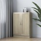 vidaXL Βιβλιοθήκη Χρώμα Sonoma Δρυς 82,5 x 30,5 x 115 εκ. Μοριοσανίδα