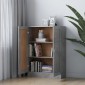 vidaXL Βιβλιοθήκη Γκρι του Σκυροδέματος 82,5x30,5x115 εκ. Μοριοσανίδα