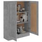 vidaXL Βιβλιοθήκη Γκρι του Σκυροδέματος 82,5x30,5x115 εκ. Μοριοσανίδα