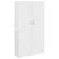 vidaXL Βιβλιοθήκη Λευκή 82,5 x 30,5 x 150 εκ. Μοριοσανίδα