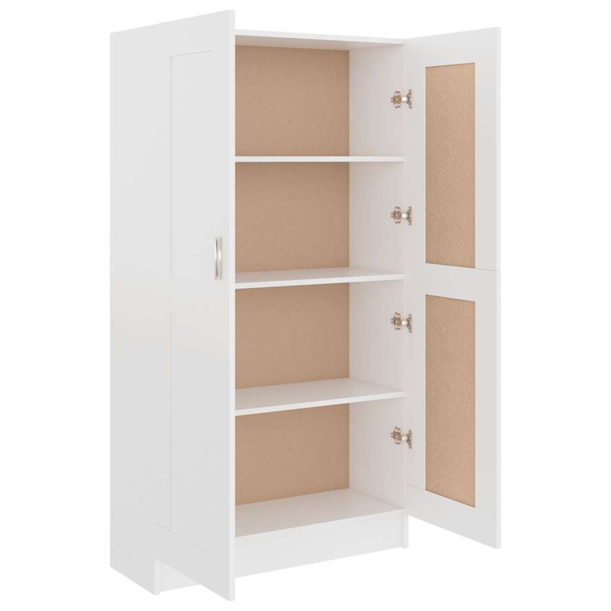 vidaXL Βιβλιοθήκη Λευκή 82,5 x 30,5 x 150 εκ. Μοριοσανίδα
