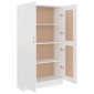vidaXL Βιβλιοθήκη Λευκή 82,5 x 30,5 x 150 εκ. Μοριοσανίδα