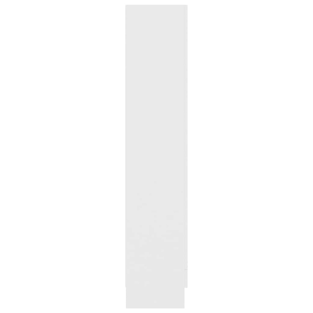 vidaXL Βιβλιοθήκη Λευκή 82,5 x 30,5 x 150 εκ. Μοριοσανίδα