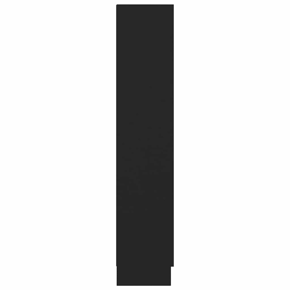 vidaXL Βιβλιοθήκη Μαύρη 82,5 x 30,5 x 150 εκ. Μοριοσανίδα