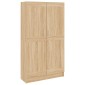 vidaXL Βιβλιοθήκη Χρώμα Sonoma Δρυς 82,5 x 30,5 x 150 εκ. Μοριοσανίδα